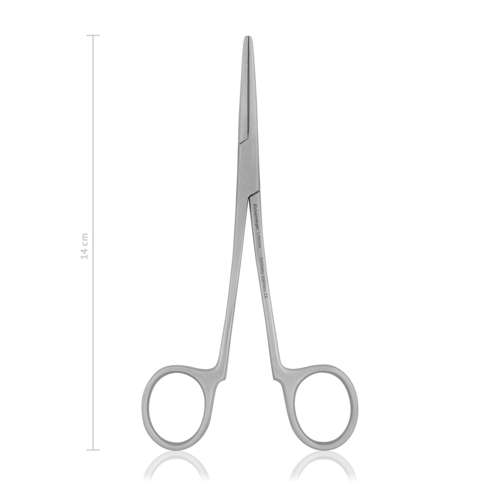 Ear hair removal tweezers, without lock, 14 cm