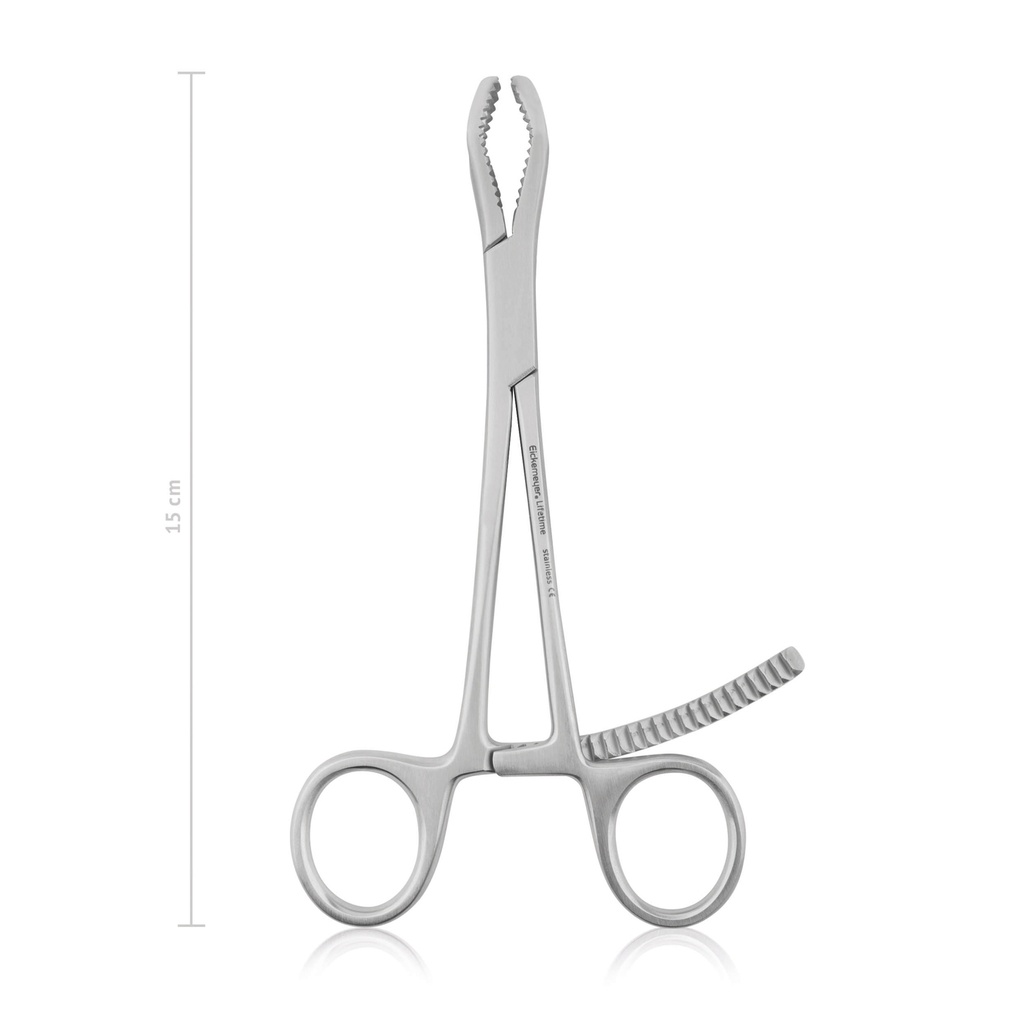 [183015] Bone holding forceps with window, 15 cm, 6" 