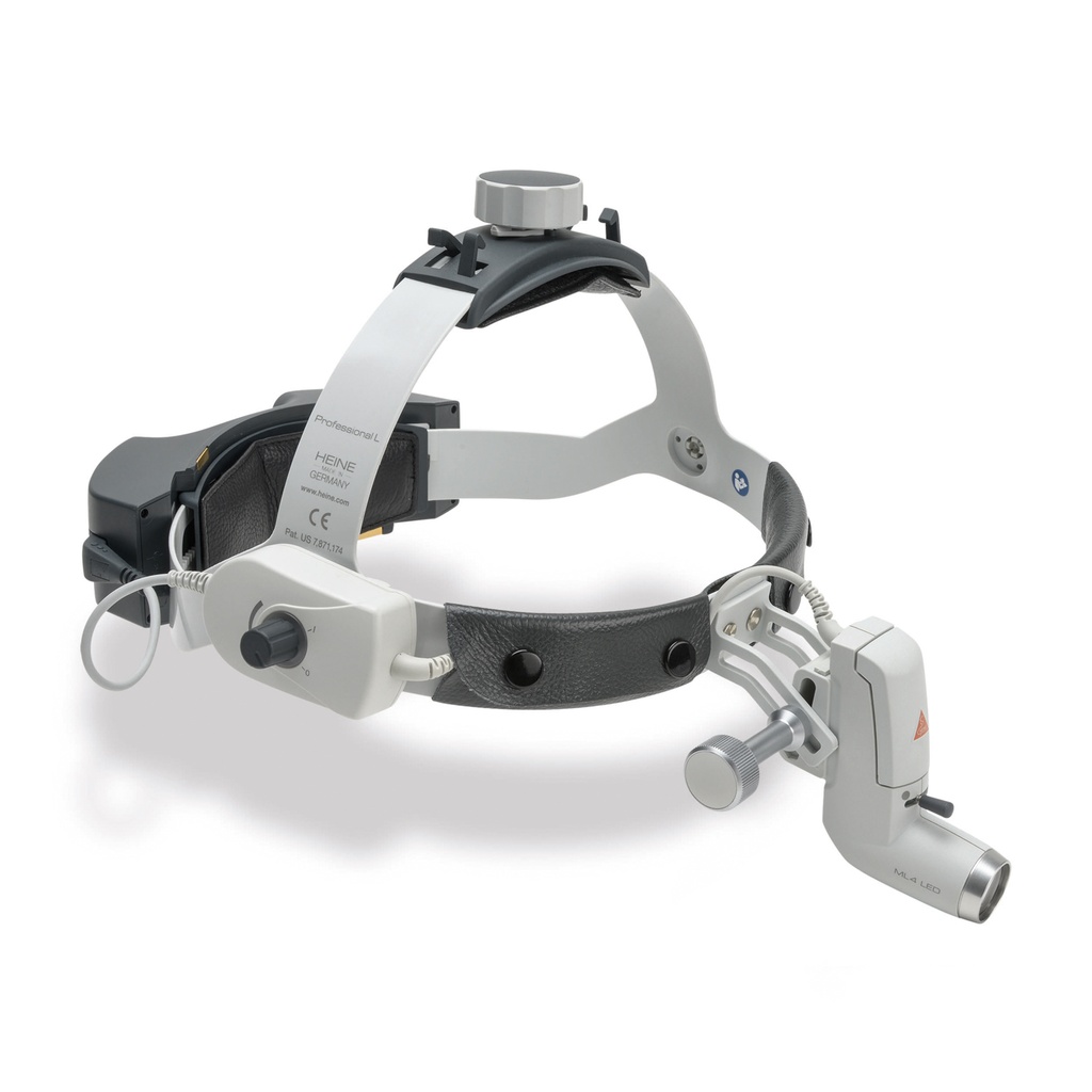 ML4 LED headlamp UNPLUGGED headbank Professional L incl. mPack unplugged and plug-in transformer, J-008.31.415