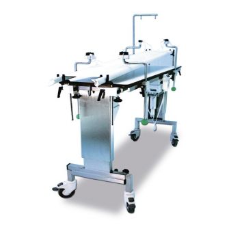 Operating table HEDO, 134 x 39 cm, continuously height-adjustable on one or both sides from 725 to 925 mm