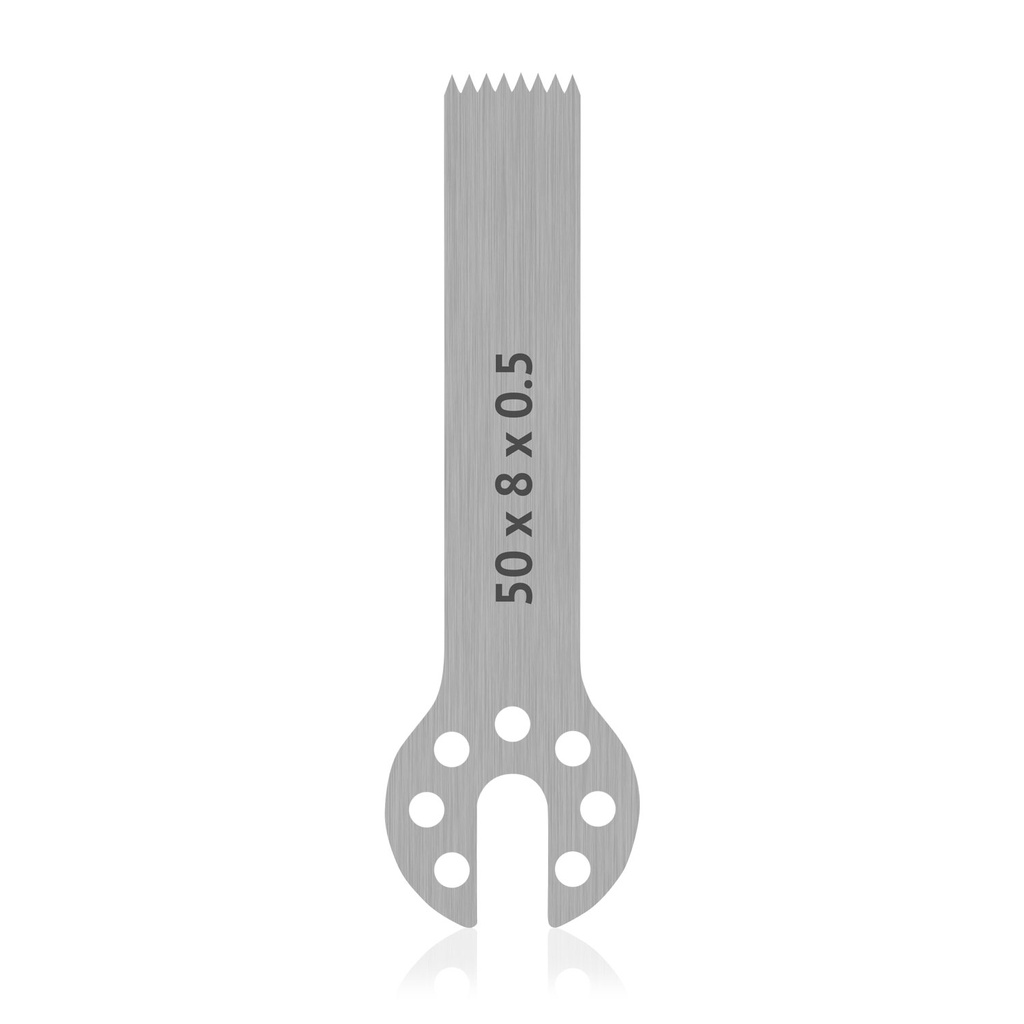 [196140] OrthoVet Plus Saw Blade Aesculap connection size: L 50 x B 8,0 x H 0.4mm