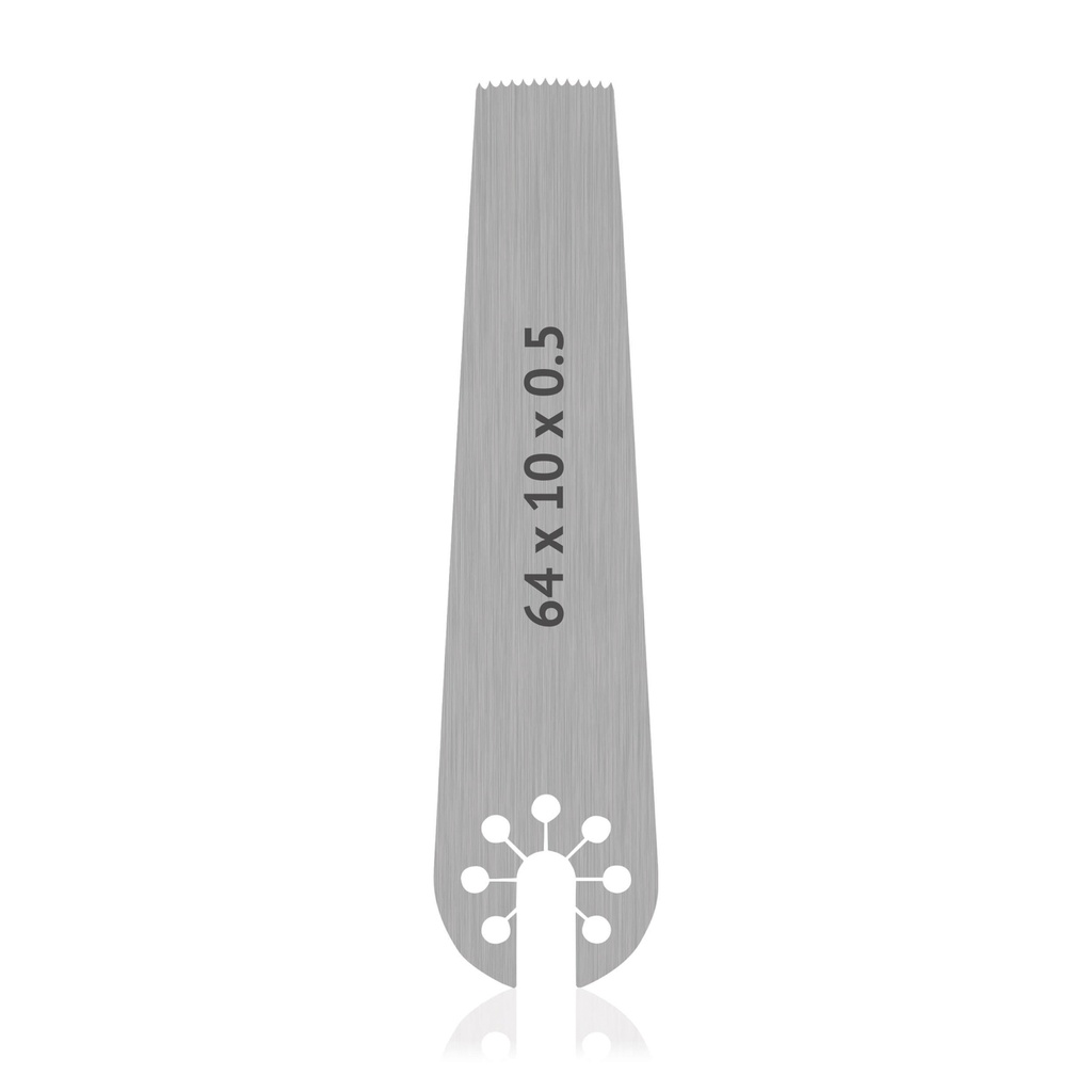[196180] OrthoVet Plus Saw Blade Aesculap - connection, size: L 64 x B 10 x H 0.5mm