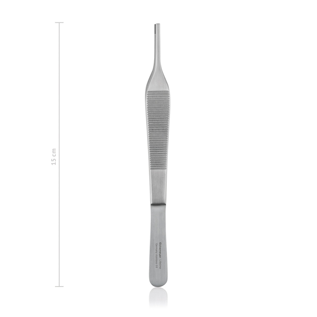 Tissue forceps ADSON-BROWN, 9 x 9 lateral teeth, 15 cm