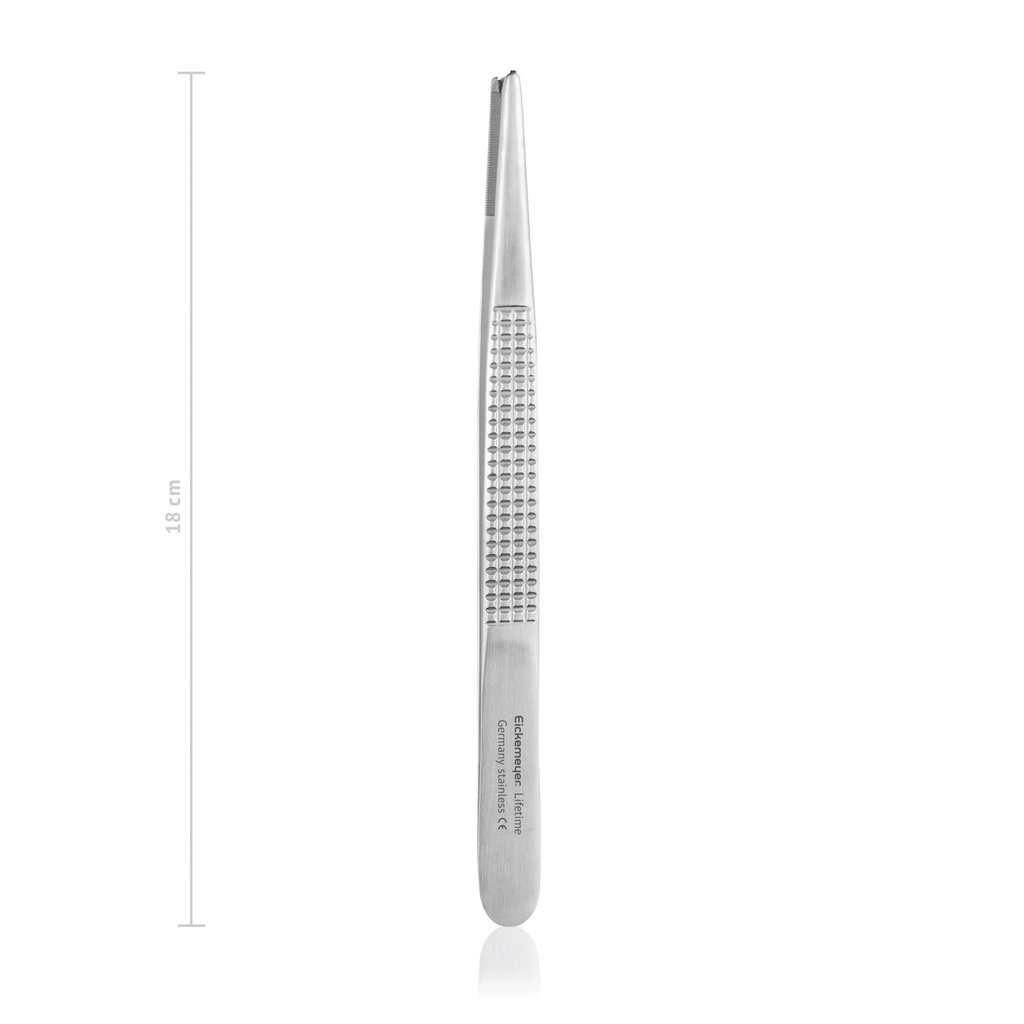 Tissue forceps BONNEY, 1 x 2 teeth, 18 cm, heavy pattern