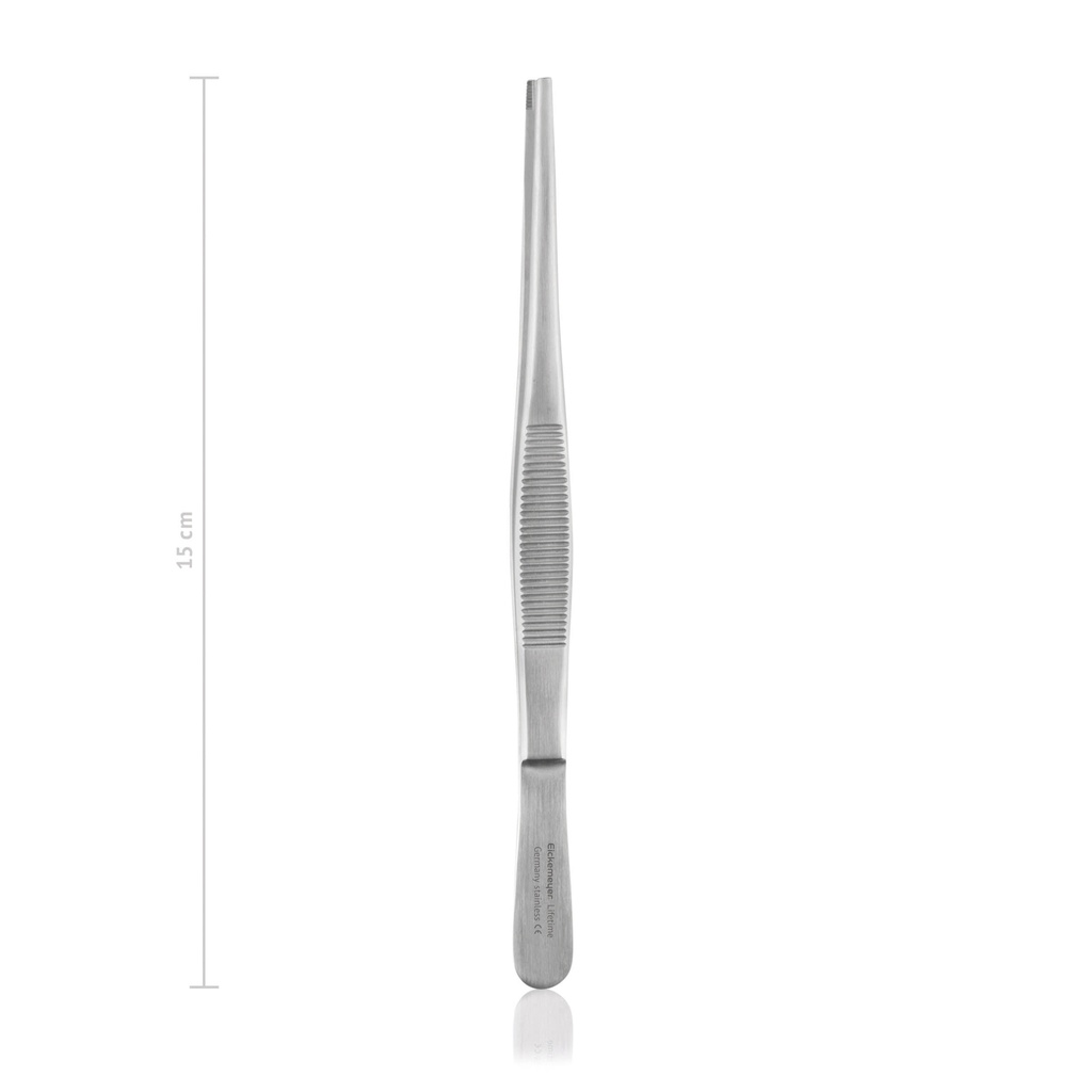 [133015] Tissue forceps BROWN, 9 x 9 lateral teeth, 15 cm