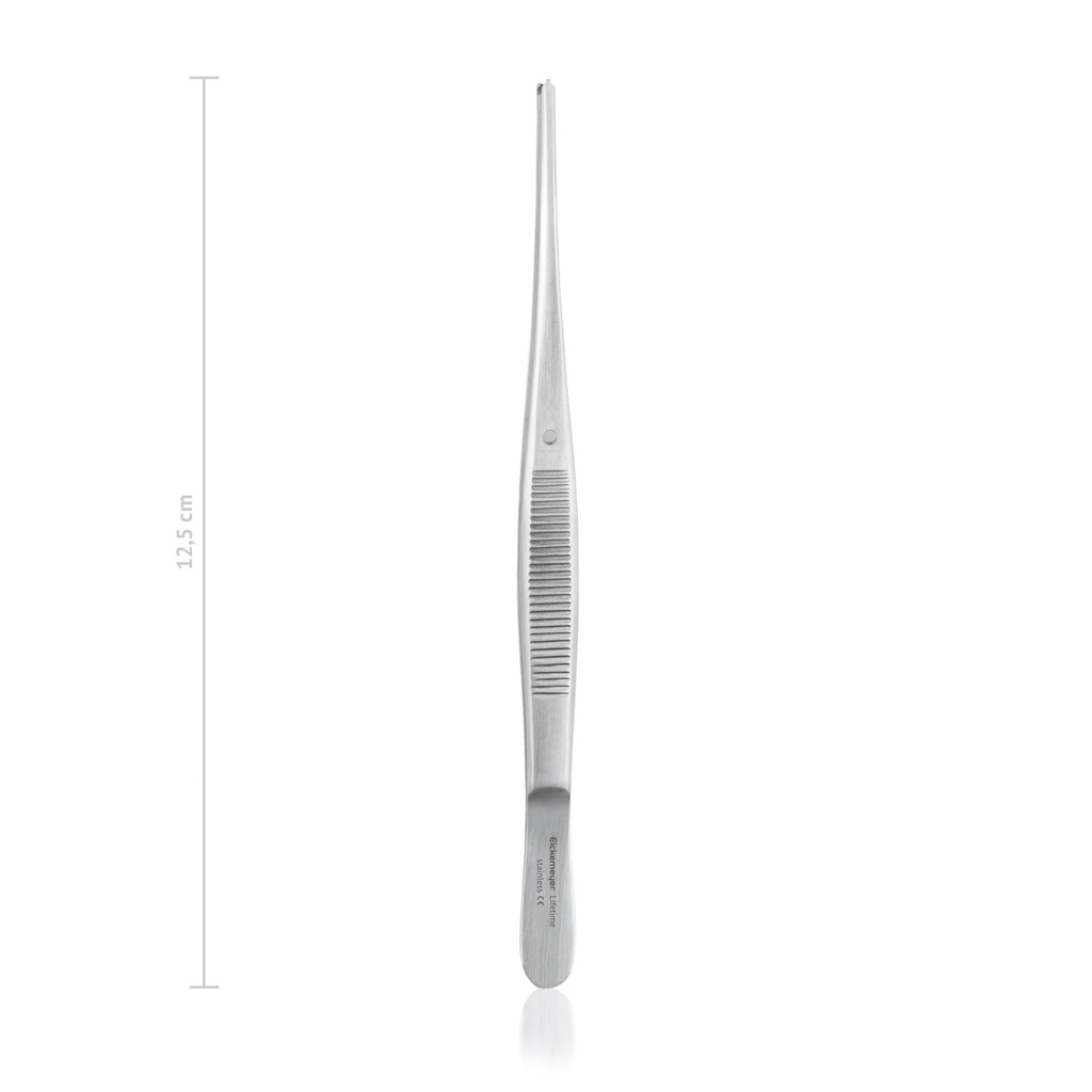 Tissue forceps SEMKEN, 1 x 2 teeth, 12,5 cm