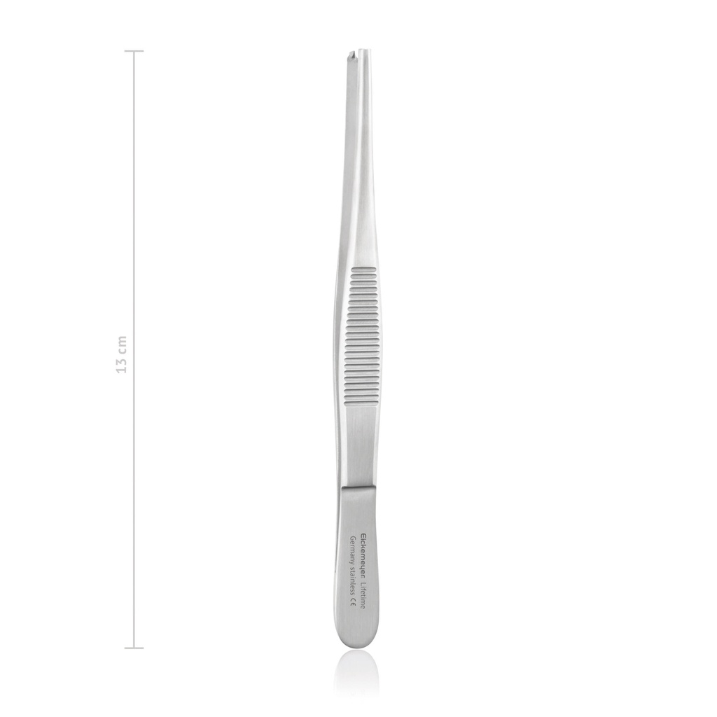 [133213] Tissue forceps STANDARD, 1 x 2 teeth, 13 cm