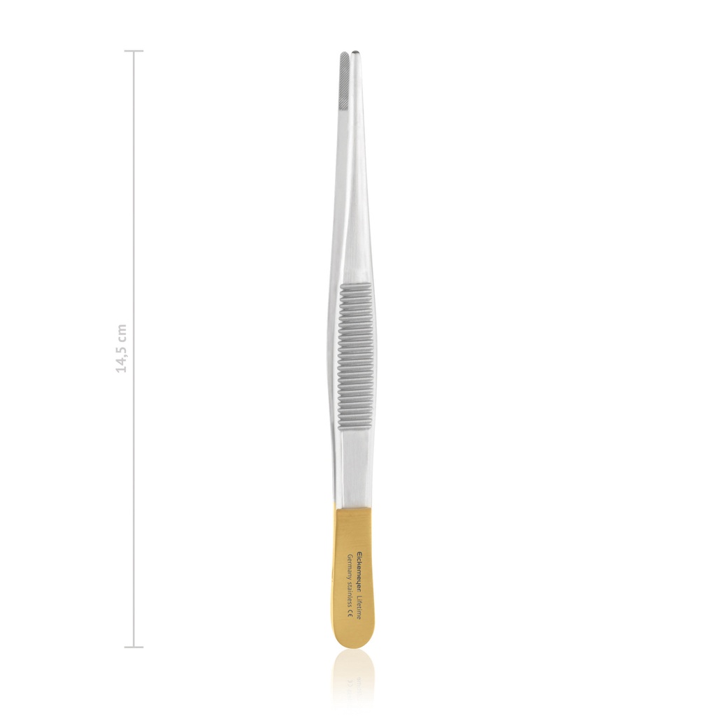 Dressing forceps STANDARD, 14,5 cm, TC, narrow