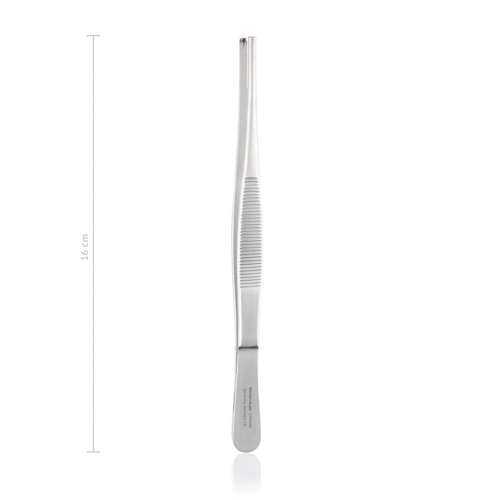 Tissue forceps STANDARD 2 x 3 teeth, 16 cm, heavy pattern