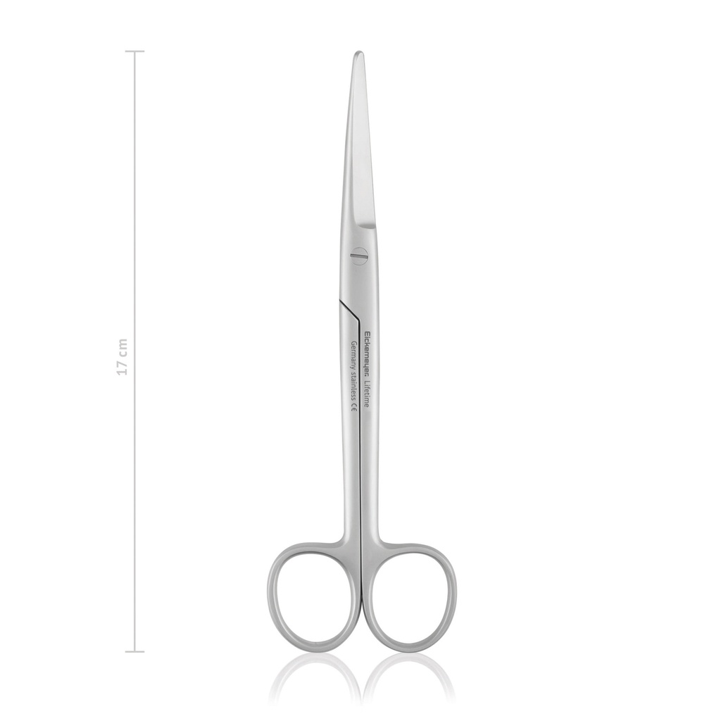 Mayo dissecting scissors, 17 cm, curved, blunt/blunt
