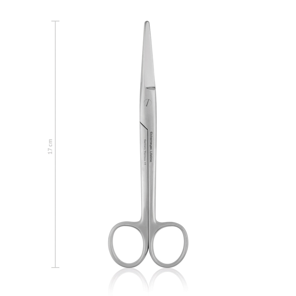 Dissecting scissors MAYO, blunt/blunt, 17 cm, straight