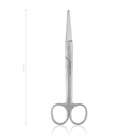 Dissecting scissors MAYO, blunt/blunt, 17 cm, straight