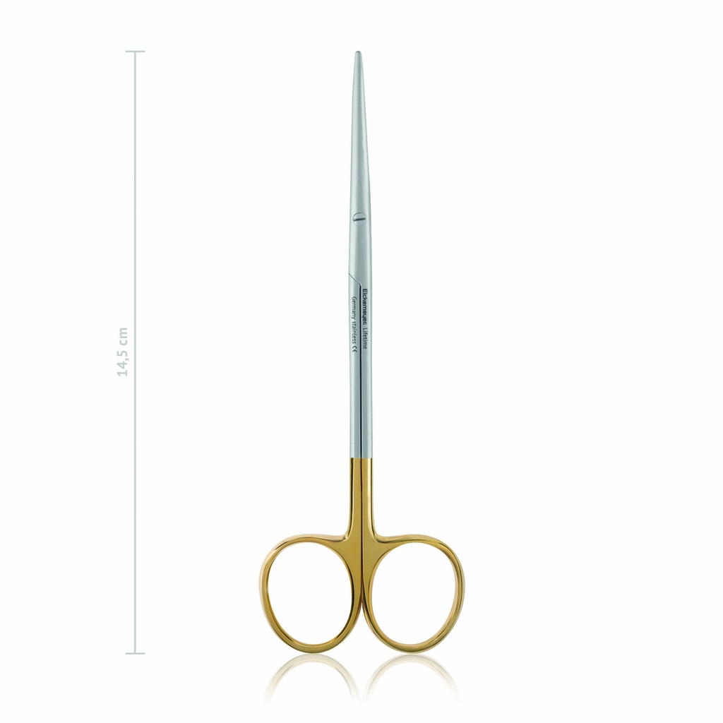 Dissecting scissors METZENBAUM-FINO, blunt/blunt, 14,5 cm, straight, TC