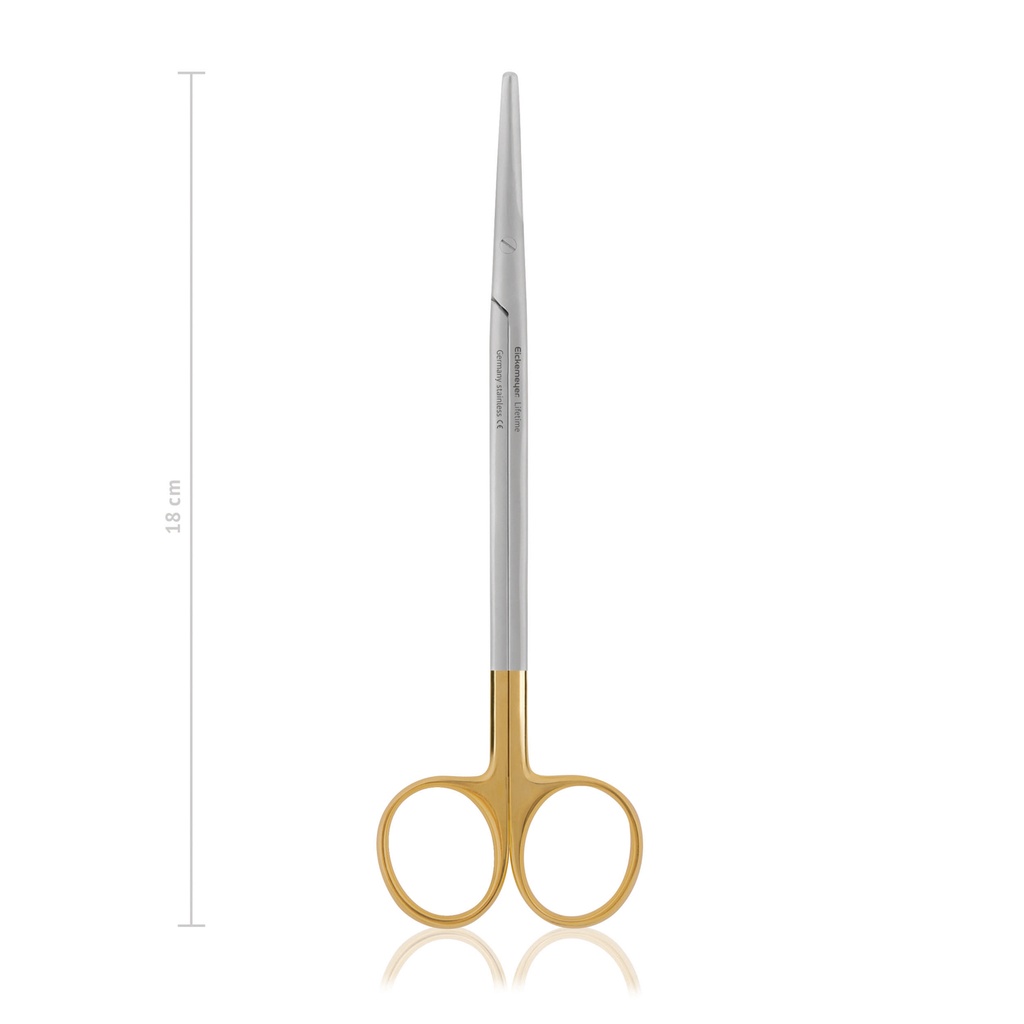 Dissecting scissors METZENBAUM, blunt/blunt, 18 cm, curved, TC