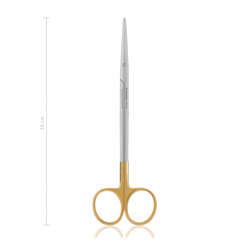 Dissecting scissors METZENBAUM, blunt/blunt, 18 cm, straight, TC