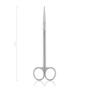 Dissecting scissors Metzenbaum, curved, 18 cm, blunt/blunt 