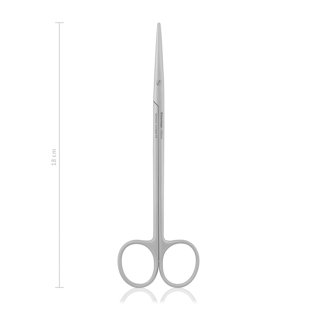 [118218] Dissecting scissors Metzenbaum, straight, 18 cm, blunt/blunt 