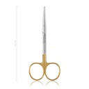 Dissecting scissors, curved, delicate, 11,5 cm,TC 