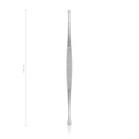 Curette WILLIGER, double ended, 14 cm