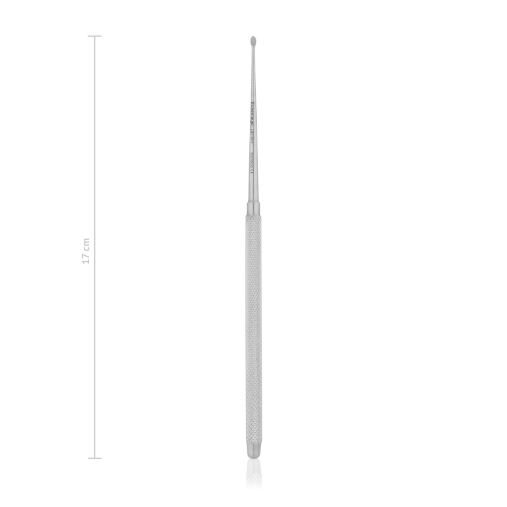 Curette, extra deep and fine, 17 cm
