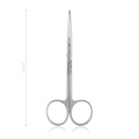 Buttoned scissors STEVENS, fine with one probe pointed blade, 11,5 cm, straight
