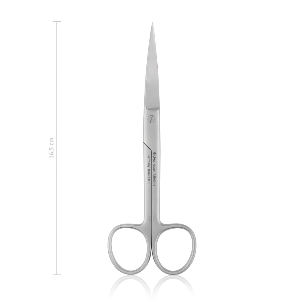 [114516] Surgical scissors STANDARD, sharp/sharp, 16,5 cm, curved