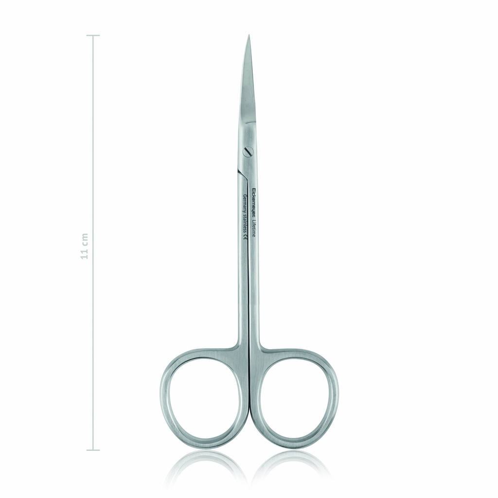[110711] Scissors IRIS, fine, sharp/sharp, 11 cm, curved