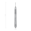 Scalpel handle standard No. 3, for blades No. 10-15