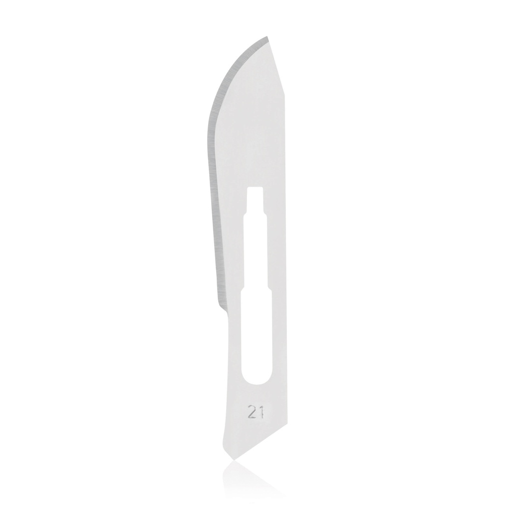 [98100721] Scalpel blades standard, # 21, sterile Box of 100 pcs. 
