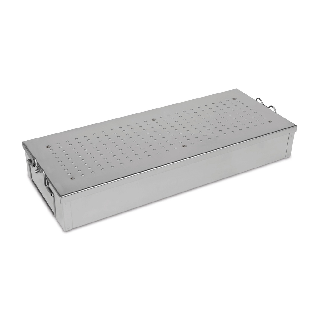 Autoclave container for Melag 23 & 24 incl. textile filter, 410 x 160 x 60 mm 
