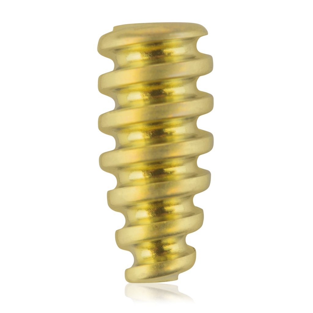 [191545] Zlig Interference Screw cannulated 1.1/Ø4.5/10.0mm, HEX 2.5, yellow 