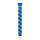 Titanium locking screw Ø4.0x 30mm,  multidirectional, blue, Torx 10,  self-drilling, self-tapping