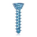 Titanium locking screw Ø2.7x12mm multidirectional, blue, Torx 10 self-drilling, self-tapping