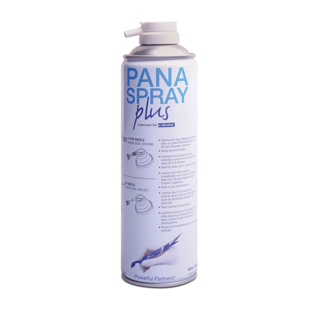 Universal spray for the care of handpieces and angle pieces, without screw adapter, 500 ml