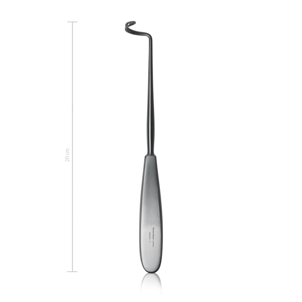 [154220] Ligature carriers Deschamps, right/blunt 20 cm 