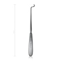 Ligature carriers DESCHAMPS, left/sharp, small curve, 20 cm 