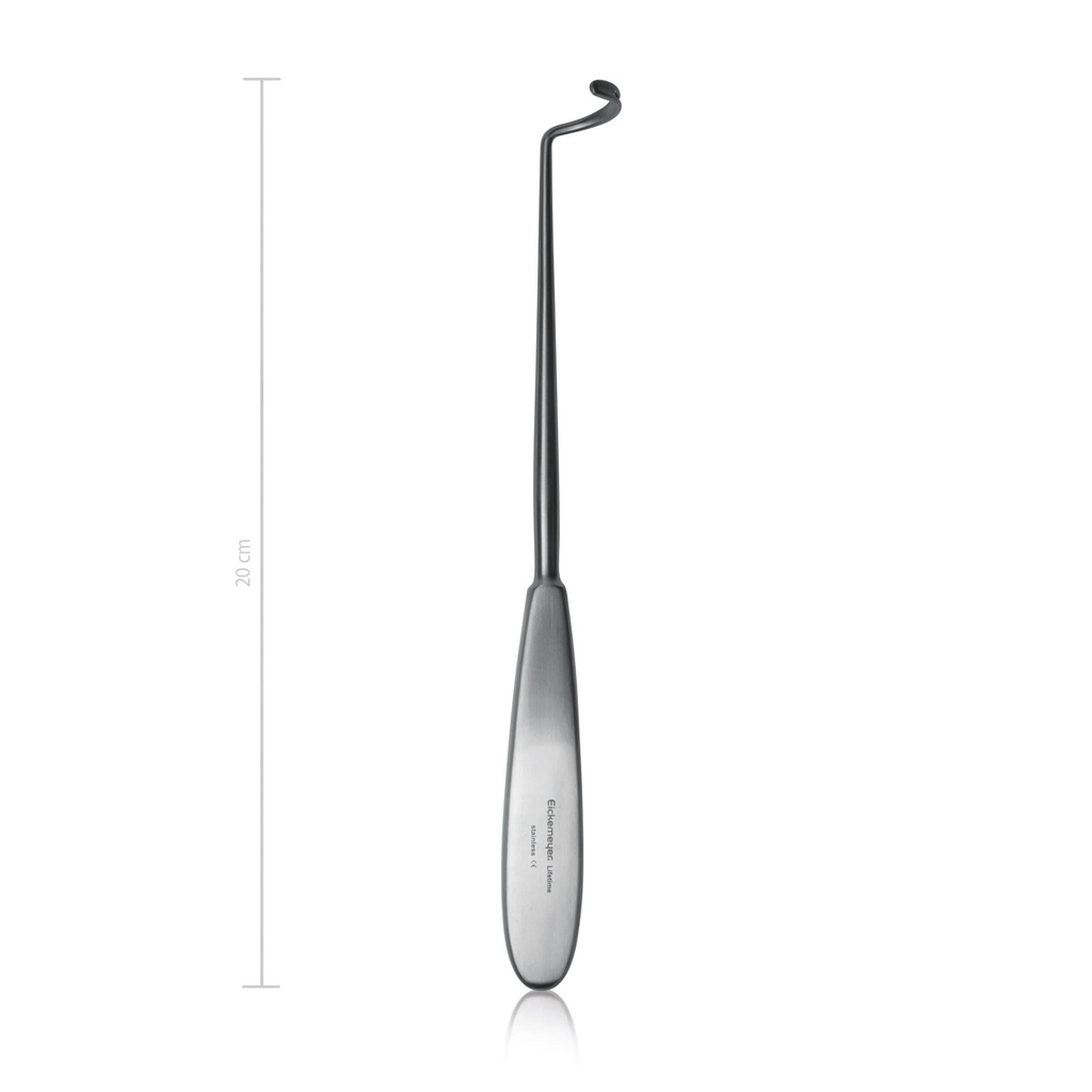 [154320] Ligature carriers Deschamps, left/blunt, 20 cm 