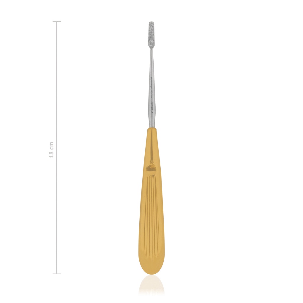 [177319] Rabbit dental rasp Lewis modified, 18 cm, 7" - diamond plated 