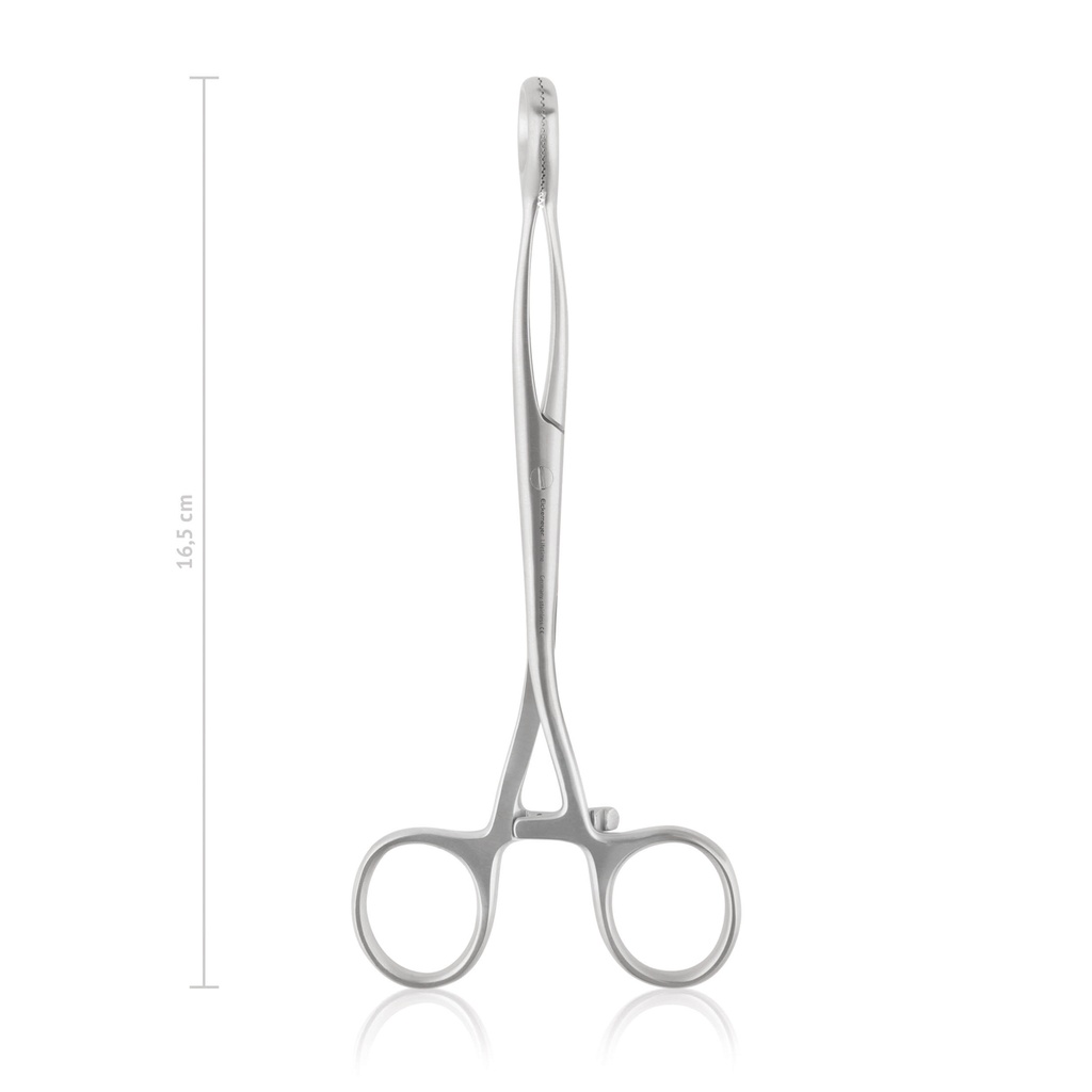 Tongue forceps COLLIN, 16.5 cm  