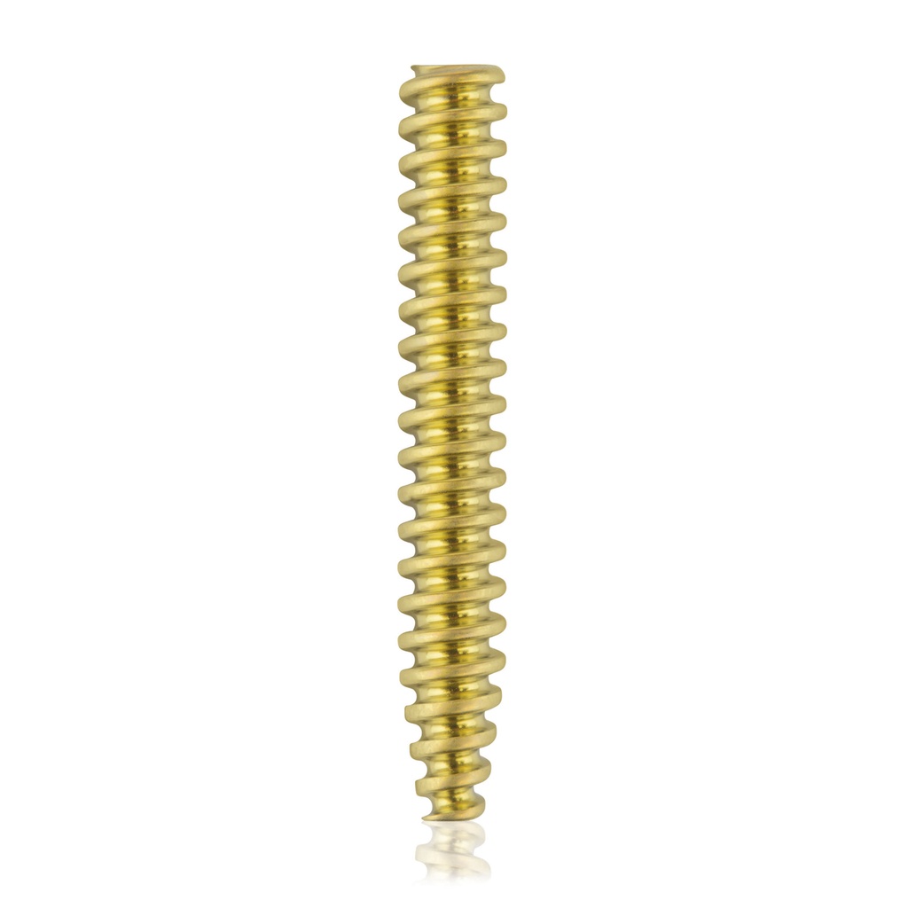 [191573] Titanium Interference screw, Ø 4.5 x L30 , cannulated, Ø cannulation 1.1, gold, HEX 2.5