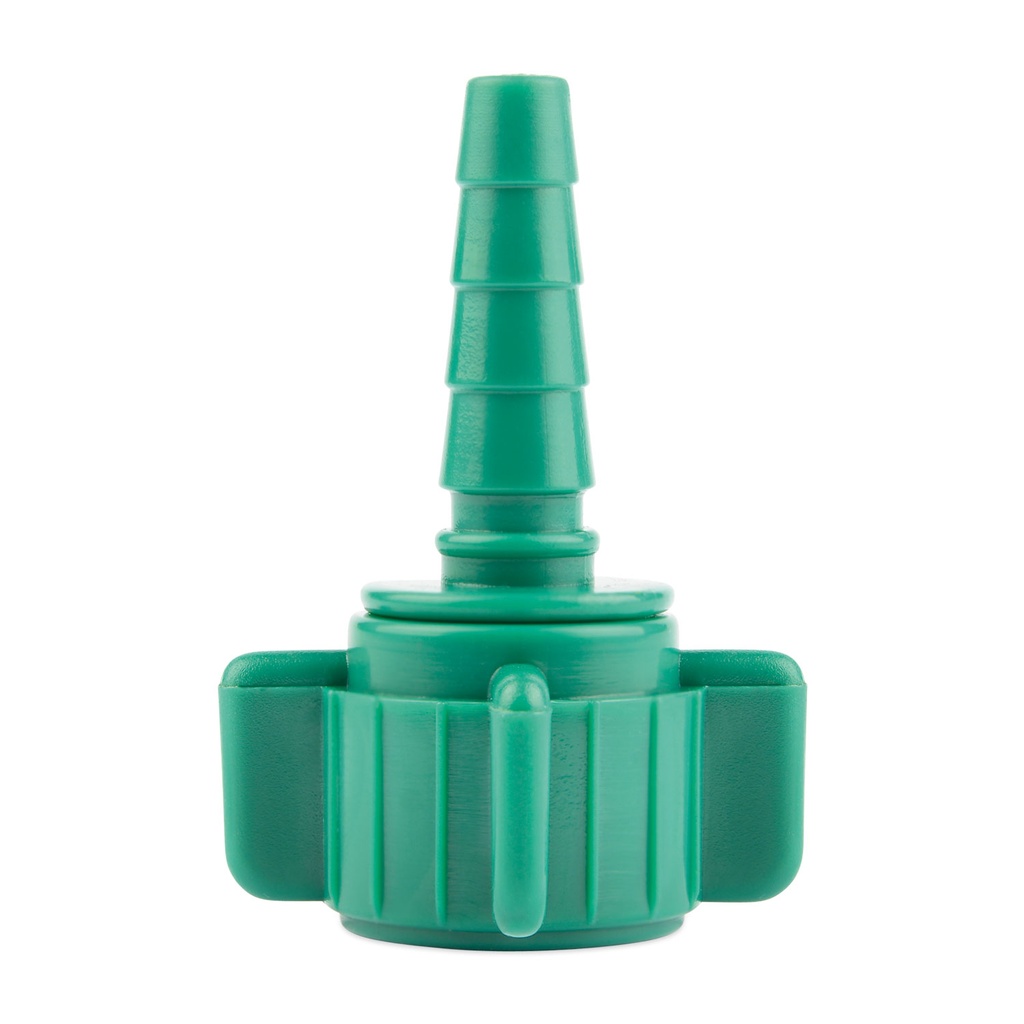 Connection nipple green, plastic, for 3/8", hose for OxyVet III oxygen concentrator