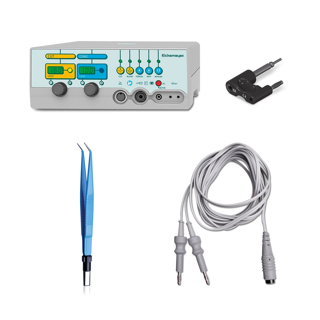 Eicktron 160 W + 323105 Bipolar Tweezers + 323106 Connection Cable + 323139 Connection Adapter