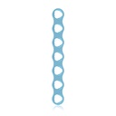 EickLoxx Micro bone plate, 1.0mm system, light blue, 7 hole, mm: 27.5 x 3.5x 1.0
