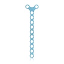 EickLoxx Micro bone plate, 1.0mm system, light blue, Y - plate, 12 hole, mm: 44.5 x 3.5 x 10