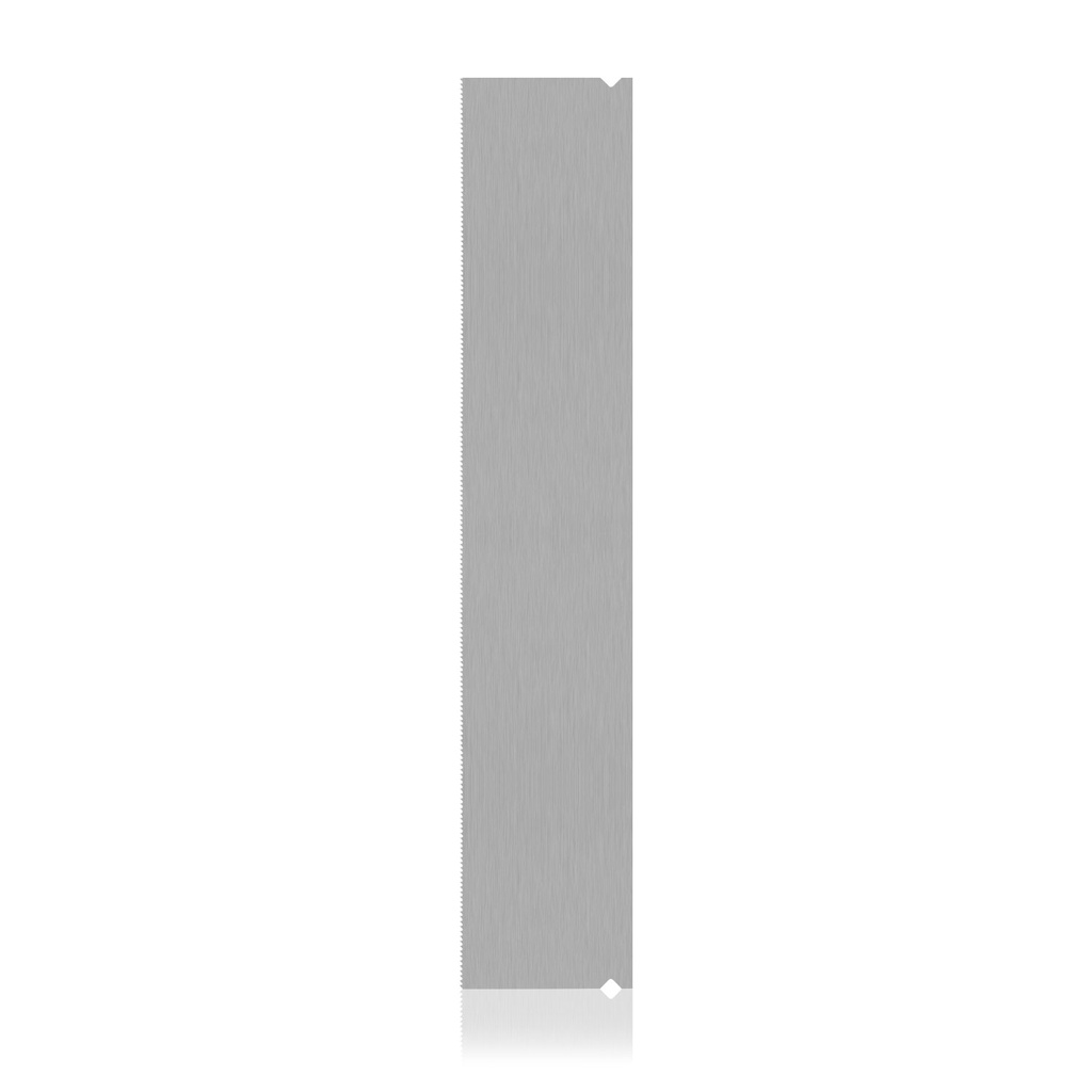 Brass knuckles saw blade 0.2 x 130mm, cutting depth 18.8mm, stainless steel, autoclavable, 5/pack