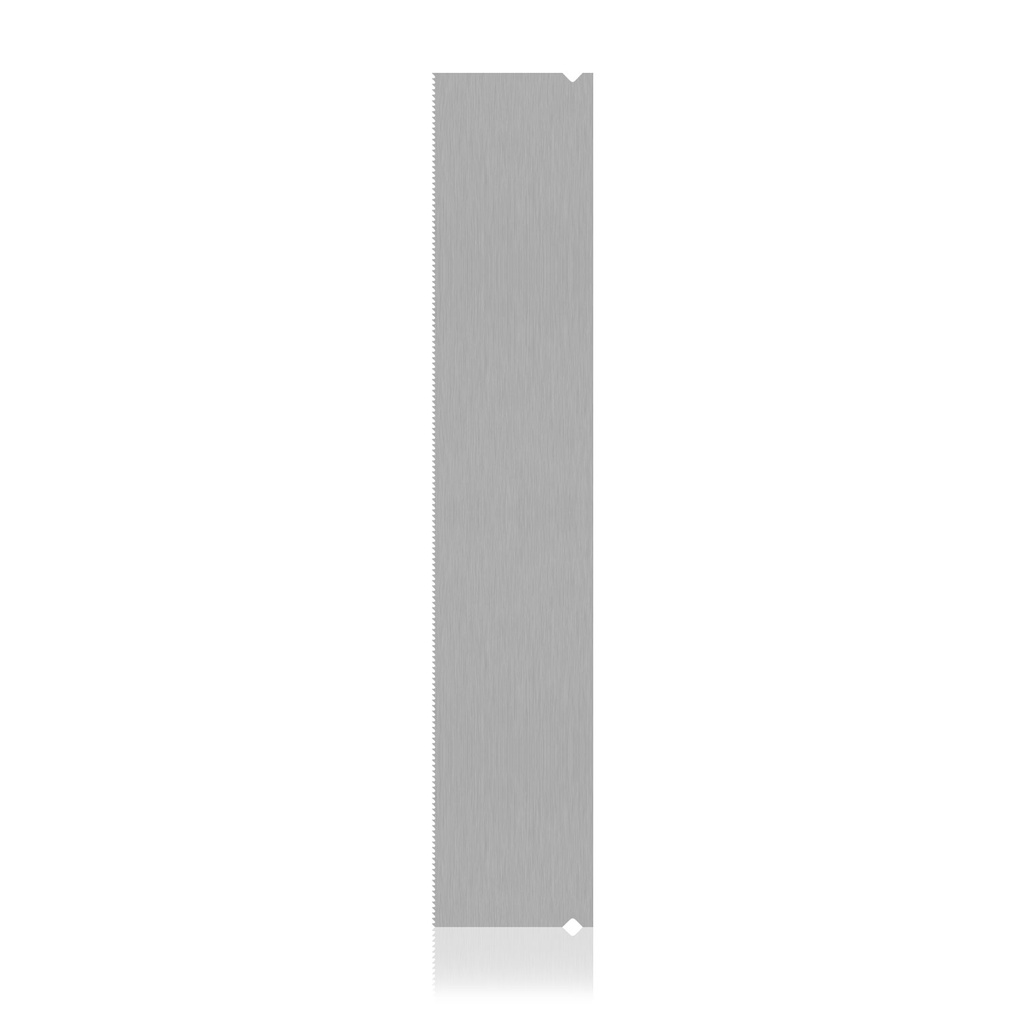 [197343] Brass knuckles saw blade 0.4 x 130mm, cutting depth 18.8mm, stainless steel, autoclavable, 5/pack