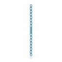 EickLoxx Large bone plate, 16-hole,  S Type, 180 x 10,5 x 3,2 mm, titanium light blue