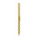 EickLoxx S-Type bone plate 16-hole, 182 x 12 x 4.5mm, titanium gold
