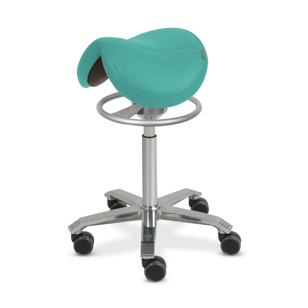 SCORE treatment chair, padded saddle seat, height adjustable from ...