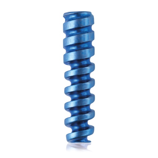 [191576] Titanium interference screw Ø3.0x13mm, cannulated, cannulation 1.1mm, blue, HEX 2.0
